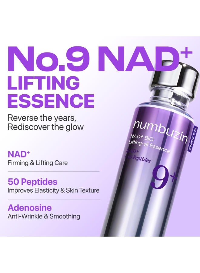 No.9 NAD+ Silk Lift Essence | Firming & Anti-Wrinkle Serum | Visible Skin Revival in 7 Days (50ml)